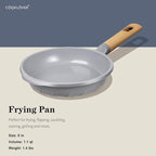 COOKLOVER Nonstick Frying Pan 100% PFOA Free Cookware Induction Skillet Stir Fry Pan (Gray, 7.9 inch)
