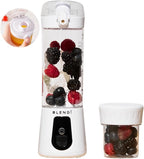 BLENDi Pro+ Portable Blender (17.5oz, White) – Powerful Ice Crushing 120W Motor, USB-C Rechargeable, Cordless Personal Blender Smoothies & Shakes – BPA-Free, Travel-Friendly