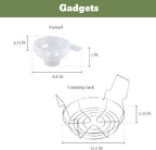 Granite Ware 8 Piece Enamelware Water bath canning Pot with Canning kit and Rack. Canning Supplies Starter Kit