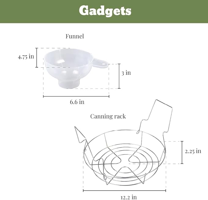 Granite Ware 8 Piece Enamelware Water bath canning Pot with Canning kit and Rack. Canning Supplies Starter Kit