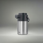 Tiken Airpot Coffee Dispenser with Pump - 102oz/3L Thermal Coffee Carafes for Hot Beverage - Stainless Steel Insulated Coffee Thermos Carafe, Silver