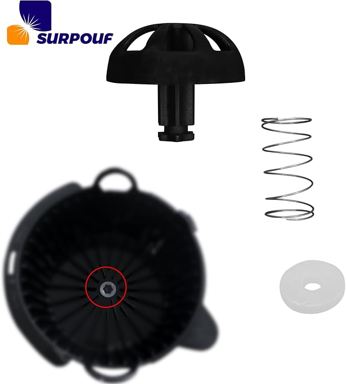 Coffee Replacement Brew Basket Spring Loaded Stopper Kits Fits For Mr. Coffee Black and Decker Cuisinart coffee maker parts, Hamilton 990117900 990237500 Coffee Machine Accessory
