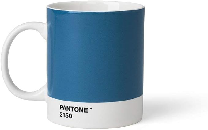 Pantone Copenhagen Design Mug, Coffee/Tea Cup, fine China (Ceramic), 375 ml, Blue, 2150 C, Porcelain, 1 Count (Pack of 1)