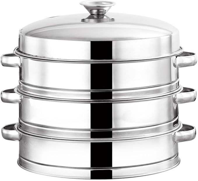 Stainless Steel Steamer Tray for Healthy Cooking for Vegetables, Meat, and Baby Food (20cm Steamer)