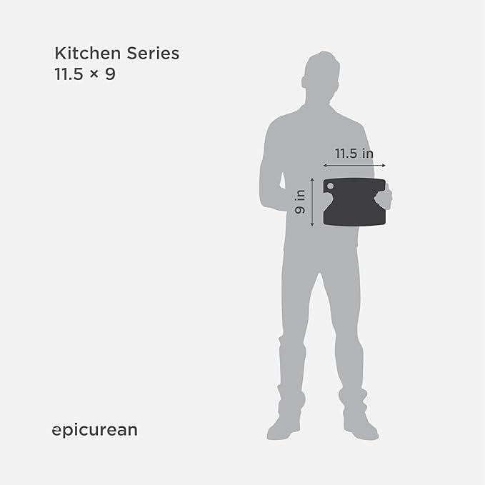 Epicurean Kitchen Series Cutting Board, 11.5-Inch x 9-Inch, Slate