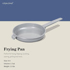 COOKLOVER Nonstick Ceramic Fry Pan, Non-Toxic, PTFE&PFOA Free, Induction Compatible Egg Skillet Frying Pan with Heat Resistant Handle, 8 Inch – Gray