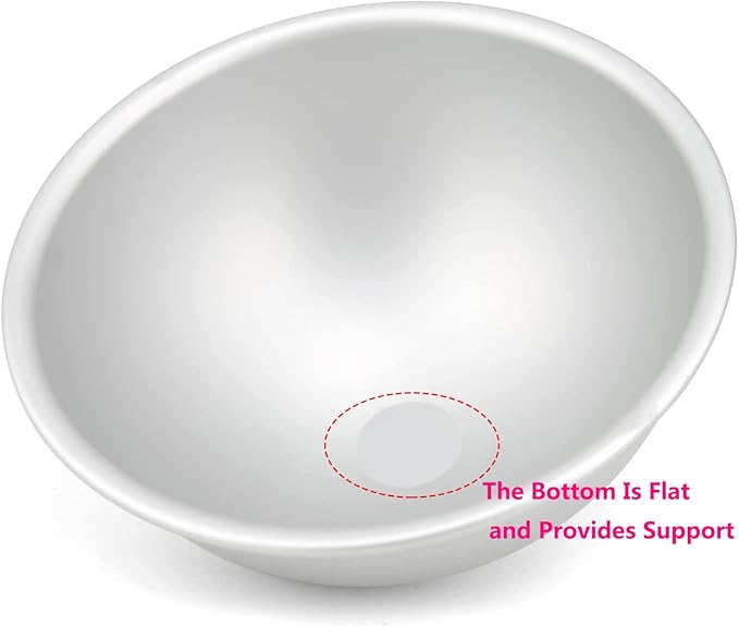 7-Inch Aluminum Hemisphere Cake Pan Half Football Sphere Bath Bomb Cake Pan Baking Mold Pastry Mould