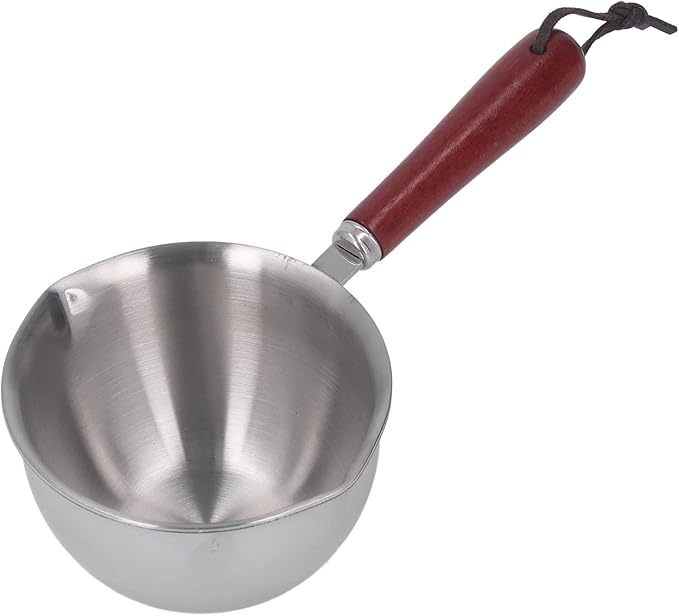Melting Pot,Nonstick Stainless,Butter Milk Pot, Stainless Steel Butter Warmer Coffee Warmer Milk Pot Steel Milk Coffee Warmer with Dual Pour Spouts Small Saucepan for Syrup