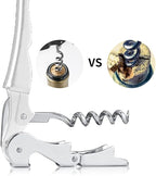 Professional Waiter Corkscrew Wine Openers Set, Heavy Duty Stainless Steel Hinges Wine Key for Restaurant Waiters, Sommelier, Bartenders