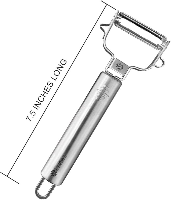 Fruits and Vegetables Peelers -Y Shape Swivel Potato Peeler-Stainless Steel Multifunctional Ultra Sharp Serrated Peeler-Great for Potatoes,Carrot,Apples,Tough-skinned Fruits and Vegetables