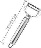 Fruits and Vegetables Peelers -Y Shape Swivel Potato Peeler-Stainless Steel Multifunctional Ultra Sharp Serrated Peeler-Great for Potatoes,Carrot,Apples,Tough-skinned Fruits and Vegetables