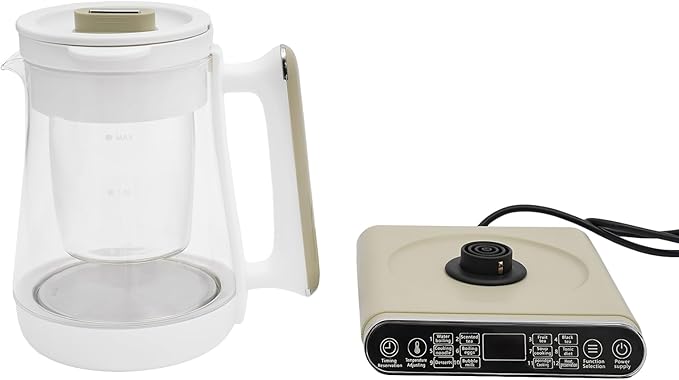 1.8L Pro Electric Tea Kettle, 110V 800W Multi-function Maker Tea Coffee Kettle Household Boiling Water Electric Kettle with Strainer&Stewpot, Temperature Control/Keep Warm Function/Auto-shutdown