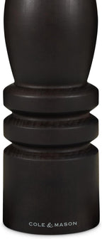Cole & Mason London Refillable Spice Mill - Kitchen & Home Accessory - Table Black Pepper Grinder - Pepper Mill with Carbon Steel Mechanism - 15", Chocolate Wood