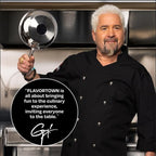 Guy Fieri's Flavortown 3.2-Quart Stainless Steel Sauce Pan with Tempered Glass Lid - Kitchen Cookware with Tri-Ply Base, Oven Safe to 500°F, Dishwasher Friendly, Works with Gas & Induction Cooktops