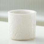 Ceramic Espresso Cups Set of 2 or 4-3oz Demitasse Cups for Coffee & Tea, No Handles, Durable & Dishwasher Safe (white, 4)