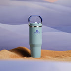 Stanley IceFlow 2.0 Flip Straw Tumbler with Handle 30 oz | Twist On Lid and Flip Up Straw | Leak Resistant Water Bottle | Insulated Stainless Steel | BPA-Free | Exclusive Blue Cactus