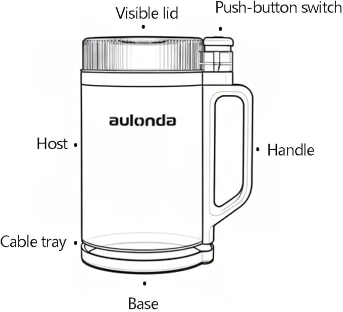 Professional Electric Coffee Grinders,10 OZ Large Capacity or Coffee Beans & Spices,One Touch Push-Button Control,350W Motor with Stainless Steel Blades,Safety Lid Lock - White