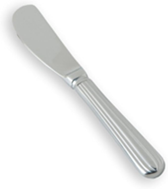 Fortessa Metropolitan 18/10 Stainless Steel Flatware Solid Handle Butter Knife, Set of 12