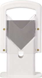 Hoan The Original Bagel Guillotine Slicer, Manual Precision Cutter with Safety Shield, Cleanly Slices Bagels and More, White, 9.25 Inch Kitchen Tool
