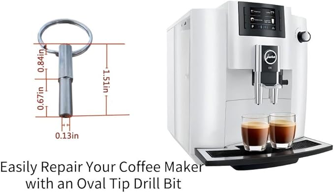 DUODUO Oval Head Screw Removal Equipment Key Compatible with Jura Capresso Service Repair Tool