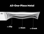 BRODARK Brisket Slicing Knife - 12" Carving Knife for Meat - High Carbon Stainless Steel, One Piece Design, BBQ & Grilling Gift for Men - NSF Certified, Shark Series
