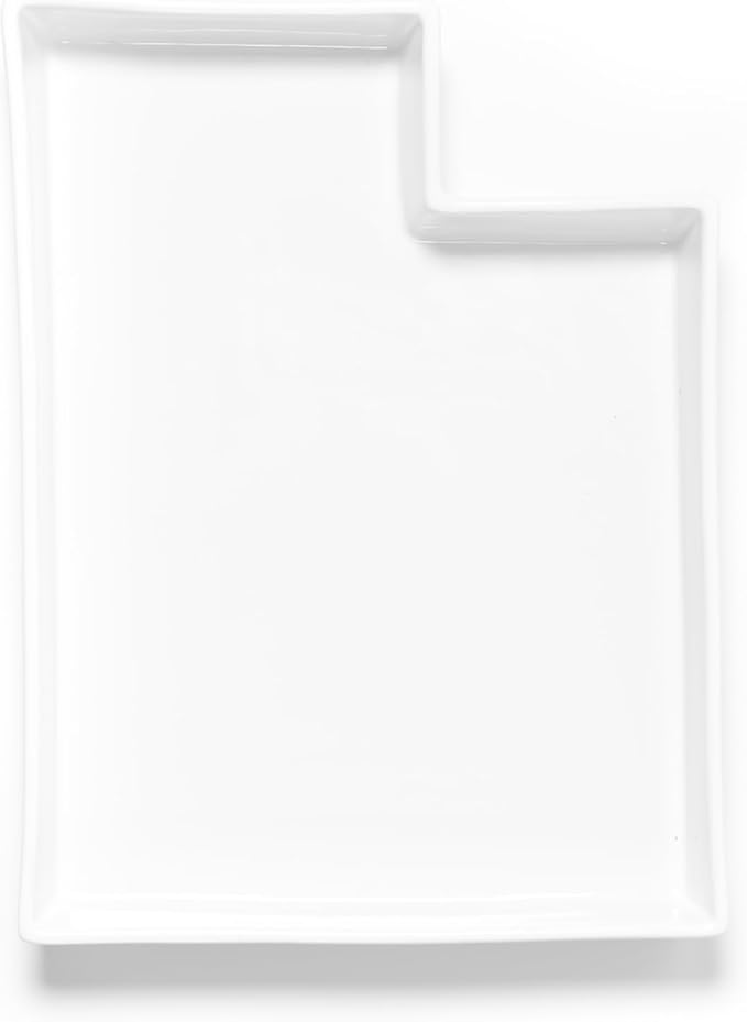 Utah Shaped Baking Dish Serving Platter or Decorative Tray Charming Porcelain Bakeware Oven Microwave and Dishwasher Safe