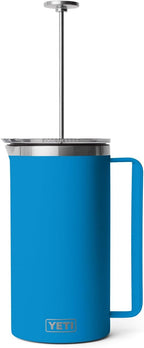 YETI Rambler 64 oz. French Press Coffee Maker, Big Wave Blue