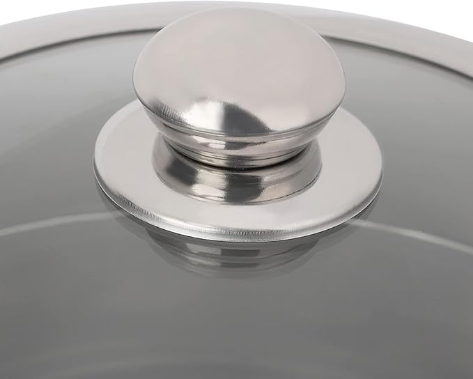 28CM Steamer Pot Multifunctional Stainless Steel Single Layer Stockpot Hotpot Food Steamer Pot Cookware Household Steamer Pot for Cooking Home Kitchen