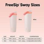 Owala FreeSip Sway - Stainless Steel - 30-oz. -Orng/Tn(Sparkling Sherbet)
