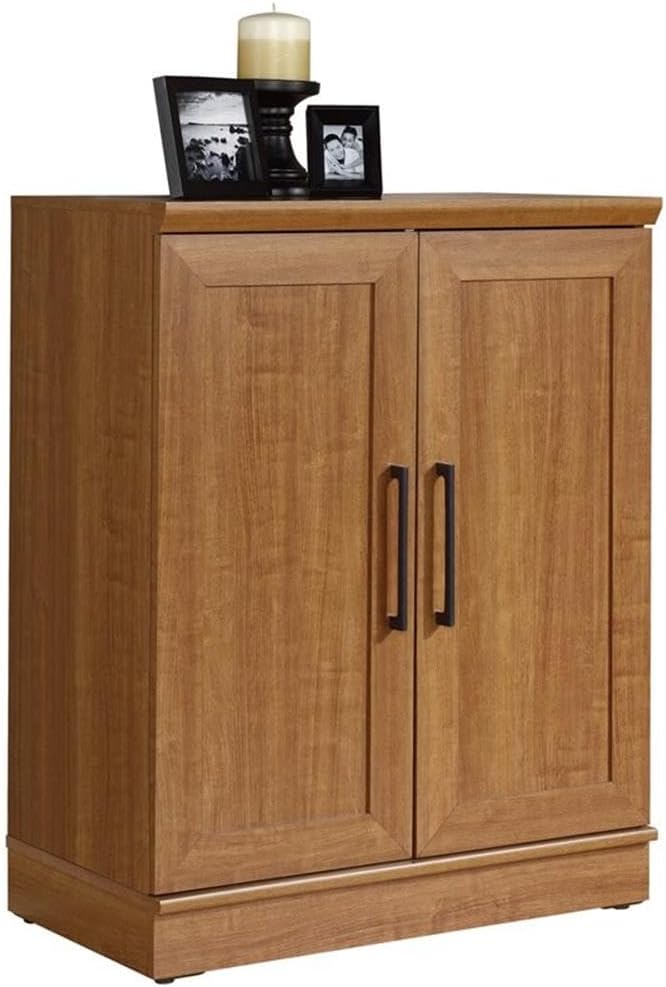Sauder HomePlus Base Pantry Cabinet, L: 29.61" x W: 17.01" x H: 37.40", Sienna Oak