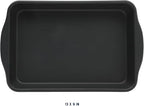 Oster Teston 13 x 9 Inch Rectangular Nonstick Carbon Steel Cake/Baking Pan - Matte Black