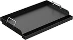 25" x 16.5" Nonstick Carbon Steel Griddle for Gas/Electric/Charcoal Grills, Universal Flat Top Griddle for Weber Charbroil Camp Chef, Griddle Plate with Grease Groove for Parties, Camping, Tailgating