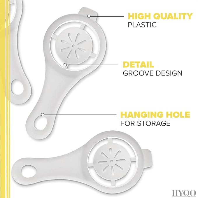 3 Pcs Egg Separators for Yolk – Easy-to-Use Egg Yolk Separator Set for Hassle-Free Cooking – Baking Gifts for Women, Divider to Simplify Meal Prep for Cakes & Pastries