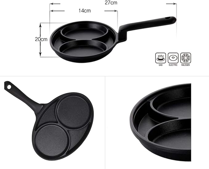 2 Space Non-Stick Coated Egg Pan