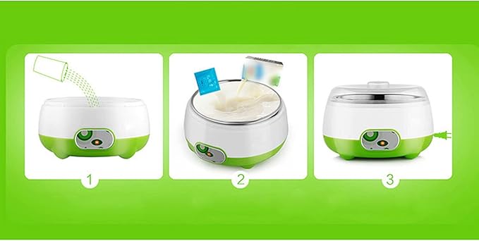 15w Yogurt Maker-Energy Saving,110v Yogurt Starter Machine Automatic Electric 1l Stainless Steel Container,Good Freshness/Transparent Lid,Home Yogurt Incubator For Greek Yogurt,6.74 * 4.33in