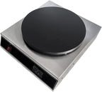 Commercial Electric Crepe Maker, 16" Non-Stick 2000W Crepe Machine Adjustable Temperature Control, Thickened Cast Iron Cooking Surface Pancakes Maker Griddle with Handle