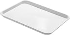 Plastic Cafeteria Trays,Fast Food Serving Trays,13"X17",Set of 6(White)