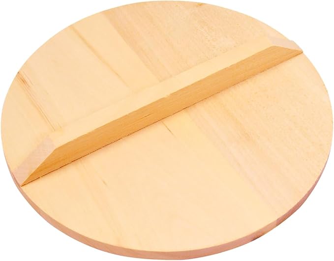 TIKUSAN Wooden Cooking Drop Lid Otoshibuta Made in Japan (10.0" (25.5cm))