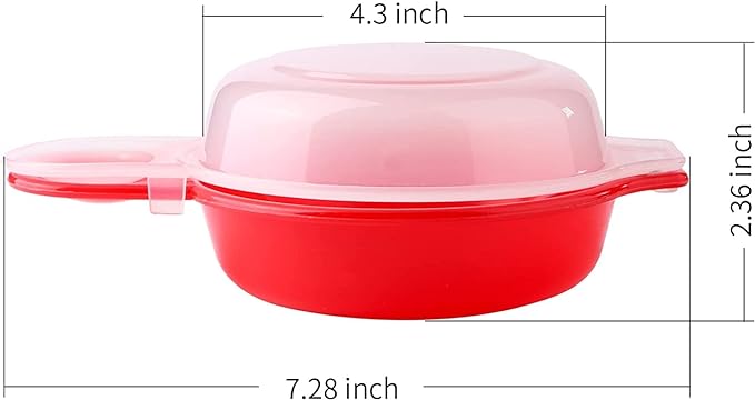 2pcs-Microwave Egg Cooker,Microwave Egg Maker,1 Minute Fast Egg Hamburg Omelet Maker Kitchen Cooking Tool