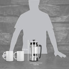 ESPRO P5 French Press Coffee Maker – Patented Double Micro-Filter for Grit Free Brew, Heat-Resistant Thicker Borosilicate Glass Coffee Press – 18 oz