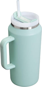 STANLEY Quencher H2.0 Tumbler with Handle & Straw 64 oz | Flowstate 3-Position Lid | Large Capacity for Travel & Sports | Insulated Stainless Steel Cup | BPA-Free | Seafoam