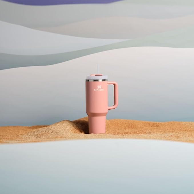 STANLEY Quencher H2.0 Tumbler with Handle and Straw 40 oz | Flowstate 3-Position Lid | Cup Holder Compatible for Travel | Insulated Stainless Steel Cup | BPA-Free | Exclusive Sienna