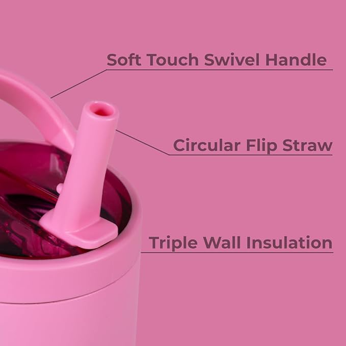 HydroJug Sport - Stainless Steel Tumbler with Straw, Vacuum Insulated, 32oz Leakproof Water Bottle, Ergonomic Design, Reusable, Dishwasher Safe, Rubber Base, Durable for Gym or Outdoors, Taffy