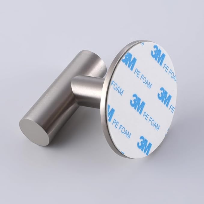 Self Adhesive Hooks 304 Stainless Steel Heavy Duty Hangers Without Nails for Bathrooms Kitchen Livingroom Garage Hotel Towel Hook-2 Pack (Silver)