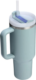 STANLEY Quencher H2.0 Tumbler with Handle and Straw 40 oz | Flowstate 3-Position Lid | Cup Holder Compatible for Travel | Insulated Stainless Steel Cup | BPA-Free | Exclusive Blue Cactus