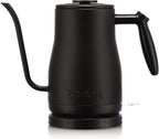 Bodum 34oz Bistro Gooseneck Electric Water Kettle, Pour Over Coffee & Tea, Stainless Steel, Matte Black