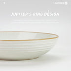 famiware Jupiter Pasta Bowls, 30 OZ Large Salad Bowls Set of 4, Microwave and Dishwasher Safe, Sturdy & Stackable, Serving Bowls for Kitchen, Multi-color