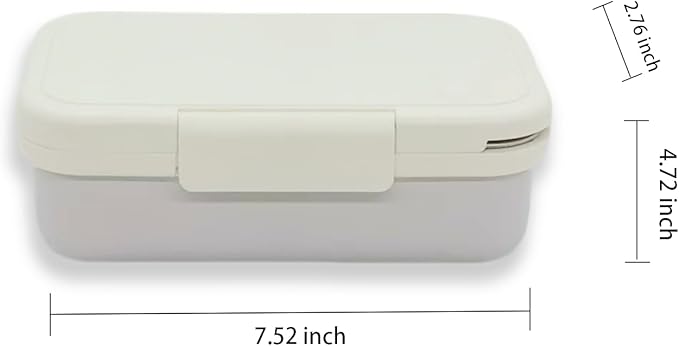 Stainless Steel Bento Box for Adults - Leakproof Microwave Safe Lunch Box for Work, Meal Prep and On the Go with Utensils & Bag (White)
