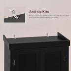 72” Kitchen Pantry Cabinet, with 6 Hanging Shelves & 1 Large Drawer, Adjustable Shelf, for Dinging Room, Living Room, Black