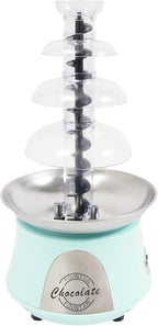 Chocolate Fountain Machine - 4 Tier Electric Chocolate Fondue Fountain Machine for Parties - Melts Cheese, Queso, Candy, and Liqueur - Dip Strawberries, Apple Wedges, Vegetables, and More